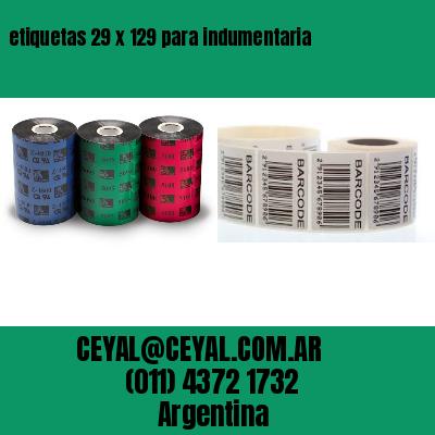 etiquetas 29 x 129 para indumentaria
