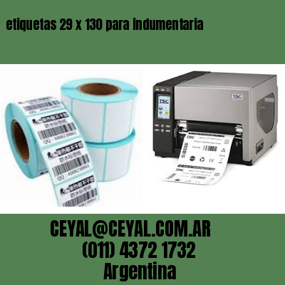 etiquetas 29 x 130 para indumentaria