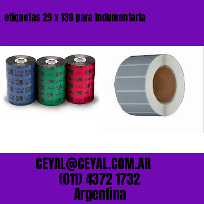 etiquetas 29 x 130 para indumentaria