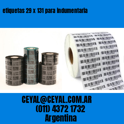etiquetas 29 x 131 para indumentaria