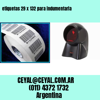 etiquetas 29 x 132 para indumentaria