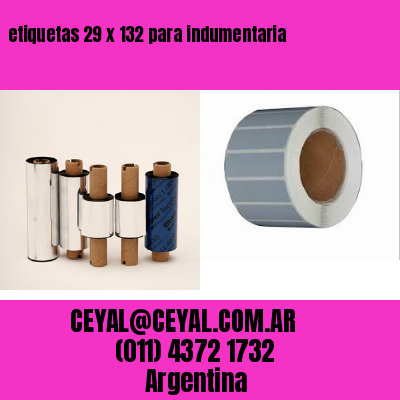 etiquetas 29 x 132 para indumentaria