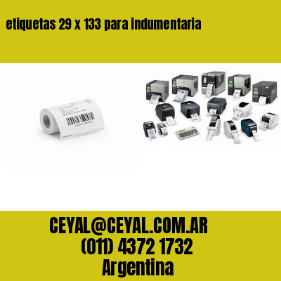 etiquetas 29 x 133 para indumentaria