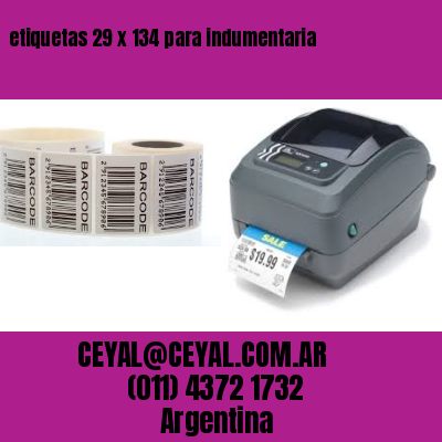 etiquetas 29 x 134 para indumentaria