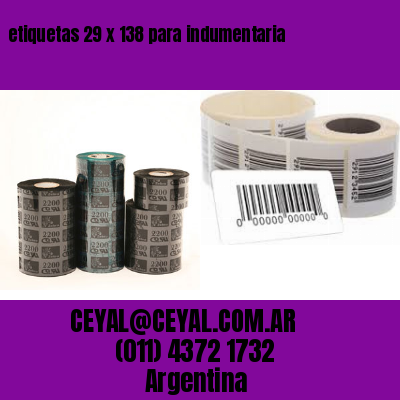 etiquetas 29 x 138 para indumentaria