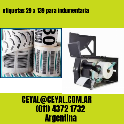 etiquetas 29 x 139 para indumentaria