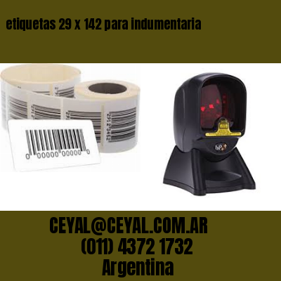 etiquetas 29 x 142 para indumentaria