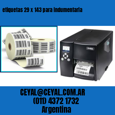 etiquetas 29 x 143 para indumentaria