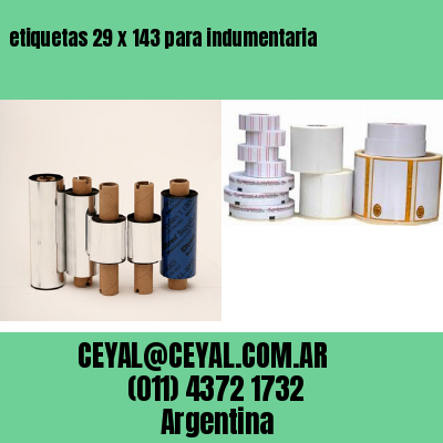 etiquetas 29 x 143 para indumentaria