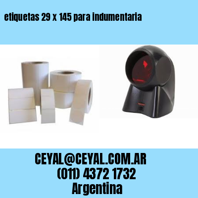 etiquetas 29 x 145 para indumentaria