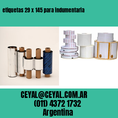 etiquetas 29 x 145 para indumentaria