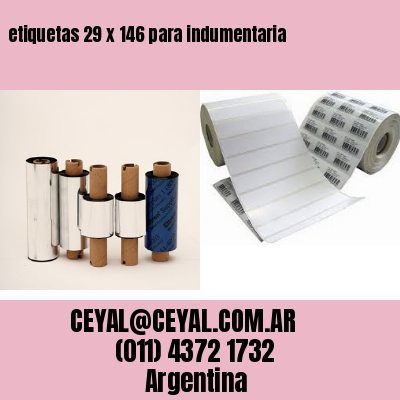 etiquetas 29 x 146 para indumentaria