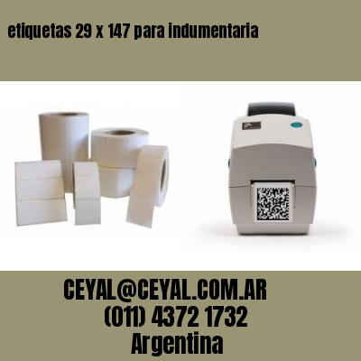 etiquetas 29 x 147 para indumentaria