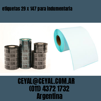 etiquetas 29 x 147 para indumentaria