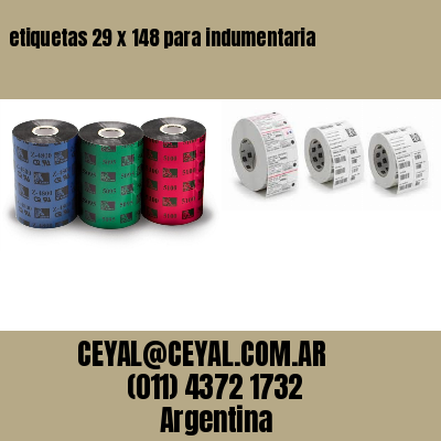 etiquetas 29 x 148 para indumentaria