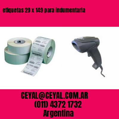 etiquetas 29 x 149 para indumentaria
