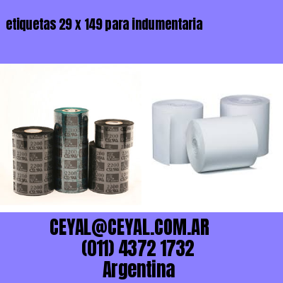 etiquetas 29 x 149 para indumentaria