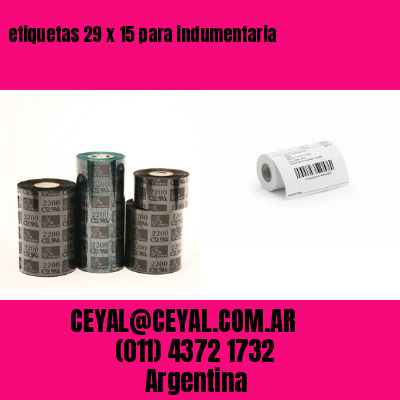 etiquetas 29 x 15 para indumentaria