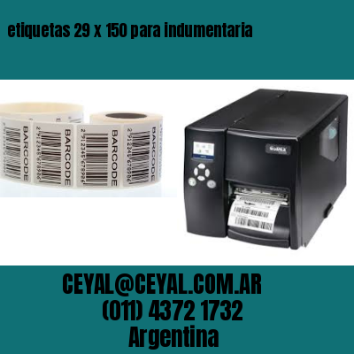 etiquetas 29 x 150 para indumentaria
