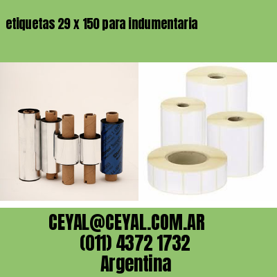 etiquetas 29 x 150 para indumentaria