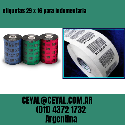 etiquetas 29 x 16 para indumentaria