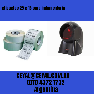 etiquetas 29 x 18 para indumentaria