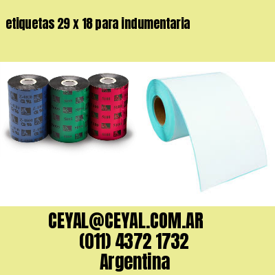 etiquetas 29 x 18 para indumentaria