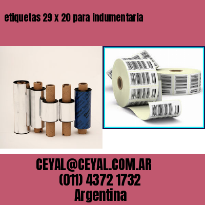etiquetas 29 x 20 para indumentaria