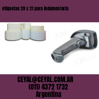 etiquetas 29 x 21 para indumentaria