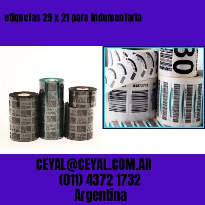 etiquetas 29 x 21 para indumentaria