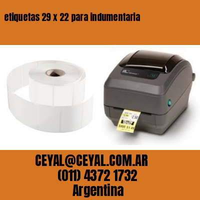 etiquetas 29 x 22 para indumentaria