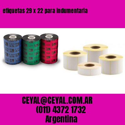 etiquetas 29 x 22 para indumentaria