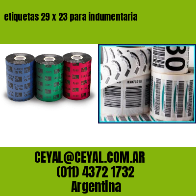 etiquetas 29 x 23 para indumentaria