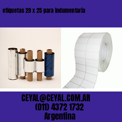 etiquetas 29 x 25 para indumentaria
