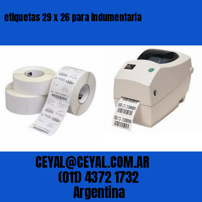 etiquetas 29 x 26 para indumentaria