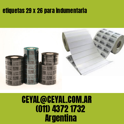 etiquetas 29 x 26 para indumentaria