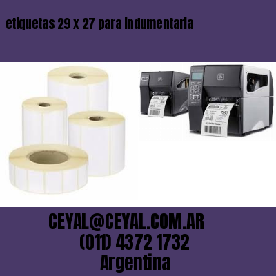 etiquetas 29 x 27 para indumentaria