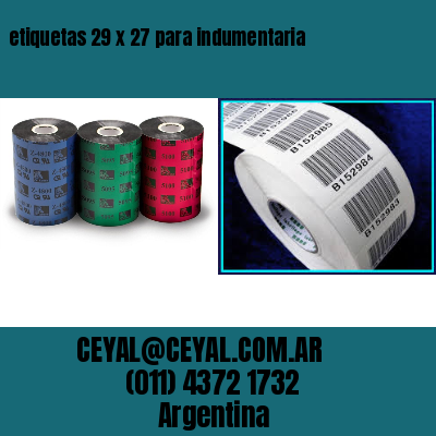 etiquetas 29 x 27 para indumentaria
