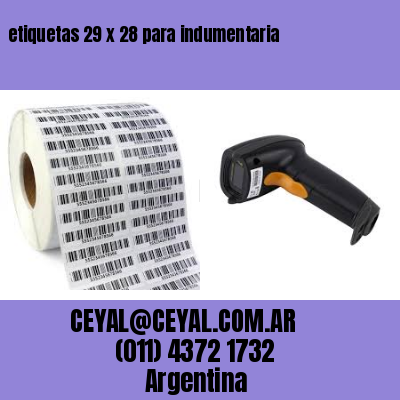 etiquetas 29 x 28 para indumentaria