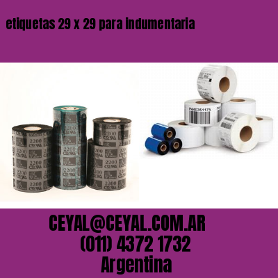 etiquetas 29 x 29 para indumentaria