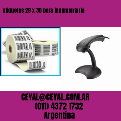 etiquetas 29 x 30 para indumentaria