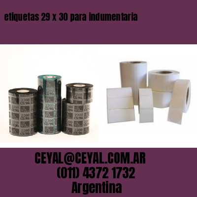 etiquetas 29 x 30 para indumentaria