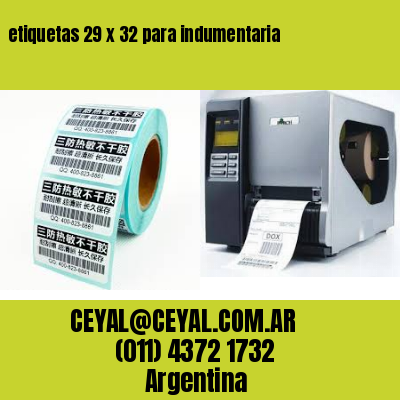 etiquetas 29 x 32 para indumentaria
