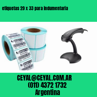 etiquetas 29 x 33 para indumentaria