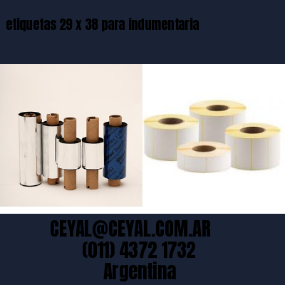 etiquetas 29 x 38 para indumentaria
