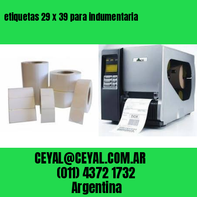 etiquetas 29 x 39 para indumentaria