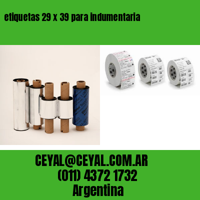 etiquetas 29 x 39 para indumentaria