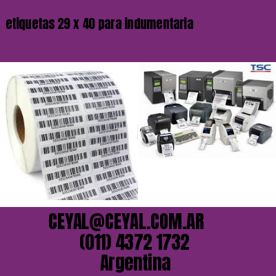 etiquetas 29 x 40 para indumentaria