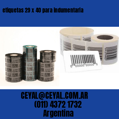 etiquetas 29 x 40 para indumentaria