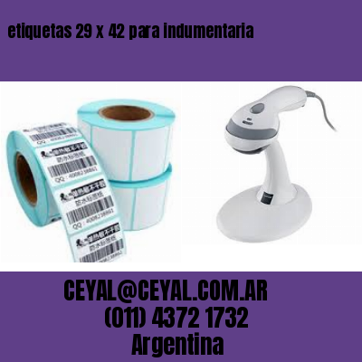 etiquetas 29 x 42 para indumentaria